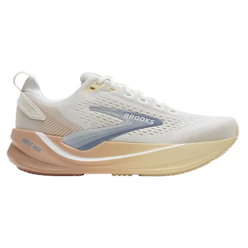 Brooks Women's Ghost Max 4 White/Rose/Rutabaga