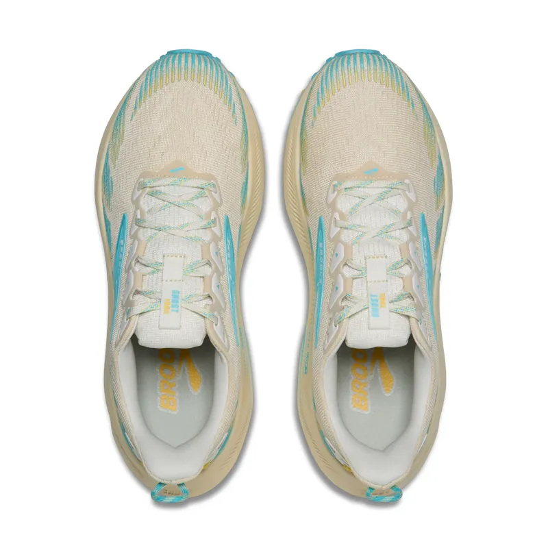 Brooks Women's Ghost Trail Sand/Star White/Golden Hour-7