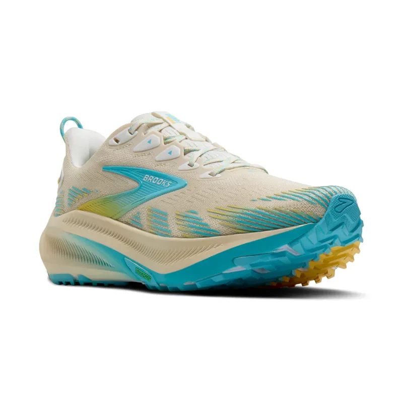 Brooks Women's Ghost Trail Sand/Star White/Golden Hour-3