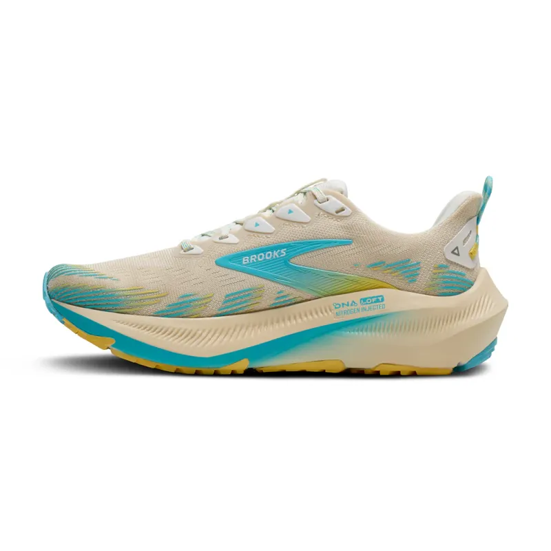 Brooks Women's Ghost Trail Sand/Star White/Golden Hour-2