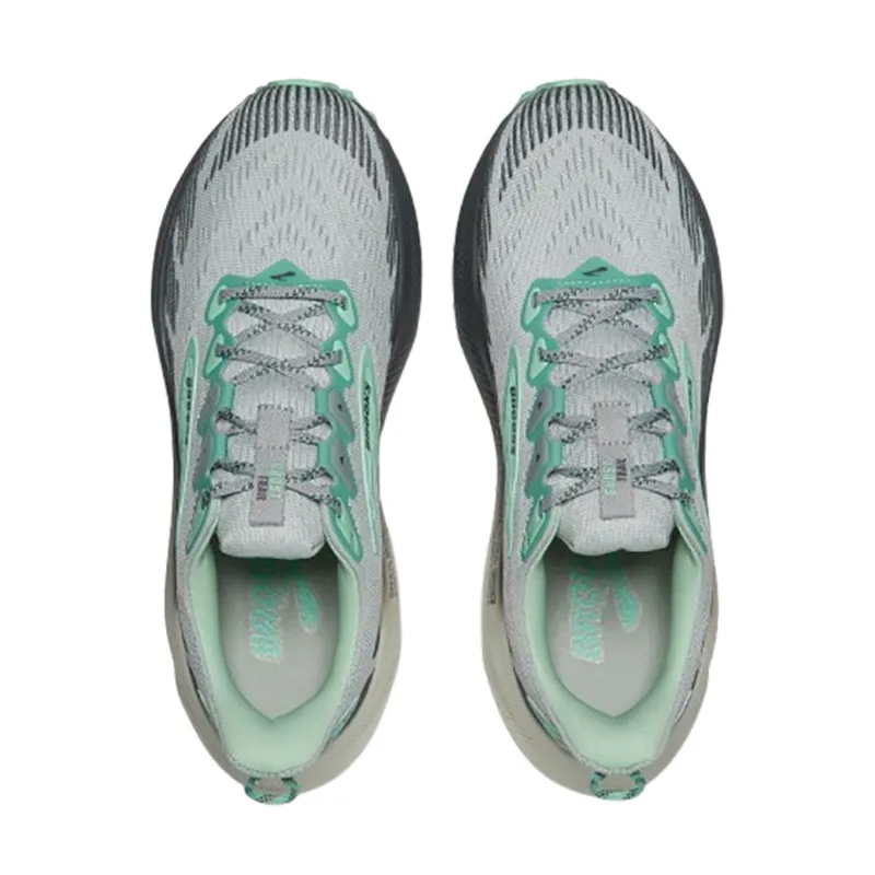 Brooks Women's Ghost Trail Wide Harbor Mist/Poppy/Yucca-6