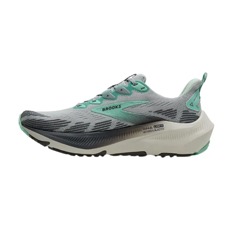 Brooks Women's Ghost Trail Wide Harbor Mist/Poppy/Yucca-1