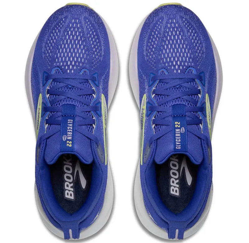 Brooks Women's Glycerin 22 Amparo Blue/Hyper Iris/Yellow-5