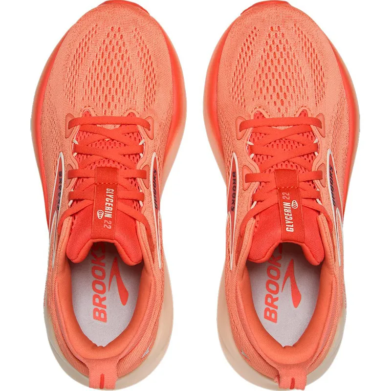 Brooks Women's Glycerin 22 Desert Flower/Hot Coral/Milk-5