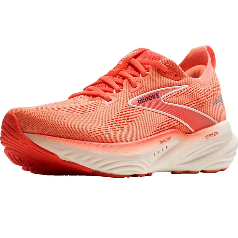 Brooks Women's Glycerin 22 Desert Flower/Hot Coral/Milk-3
