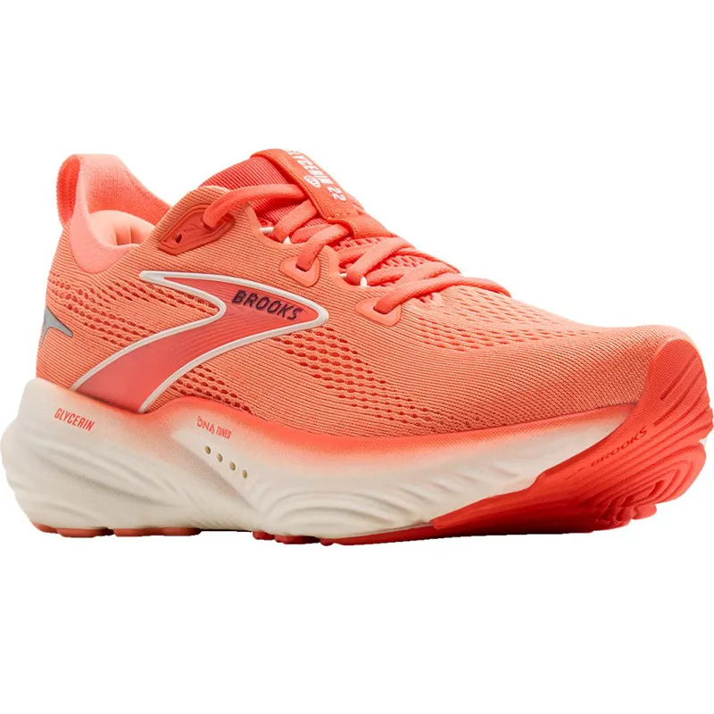 Brooks Women's Glycerin 22 Desert Flower/Hot Coral/Milk-2