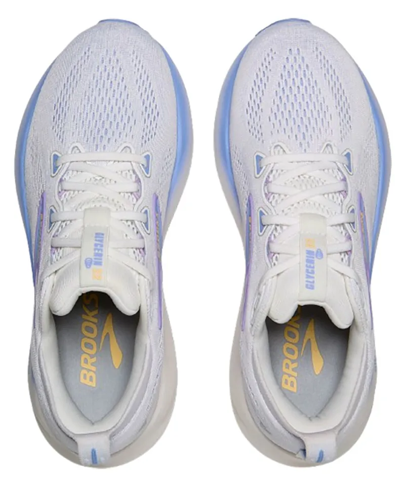 Brooks Women's Glycerin 22 White/Blue Heron/Apricot-6