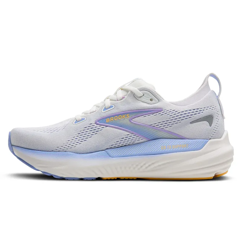 Brooks Women's Glycerin 22 White/Blue Heron/Apricot-1