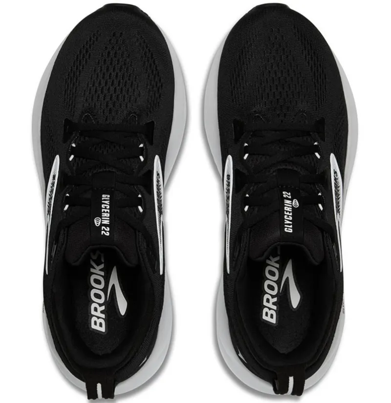 Brooks Women's Glycerin 22 WIDE Black/Grey/White-5