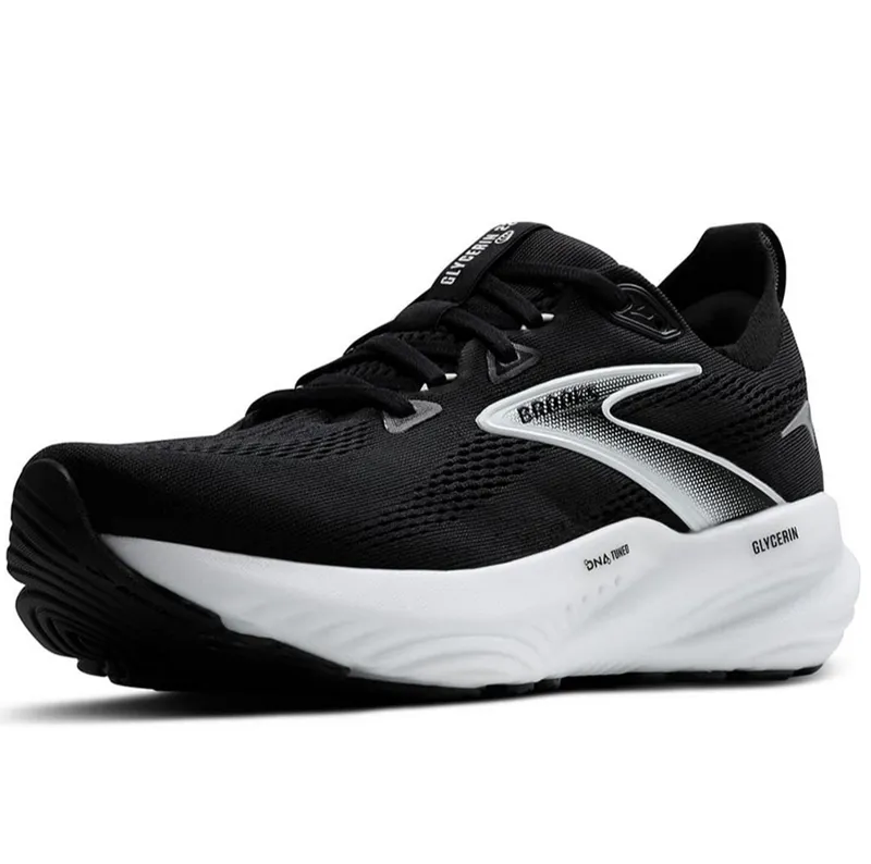 Brooks Women's Glycerin 22 WIDE Black/Grey/White-3