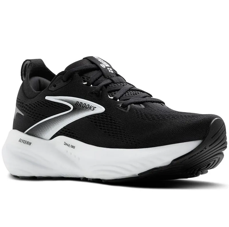 Brooks Women's Glycerin 22 WIDE Black/Grey/White-2