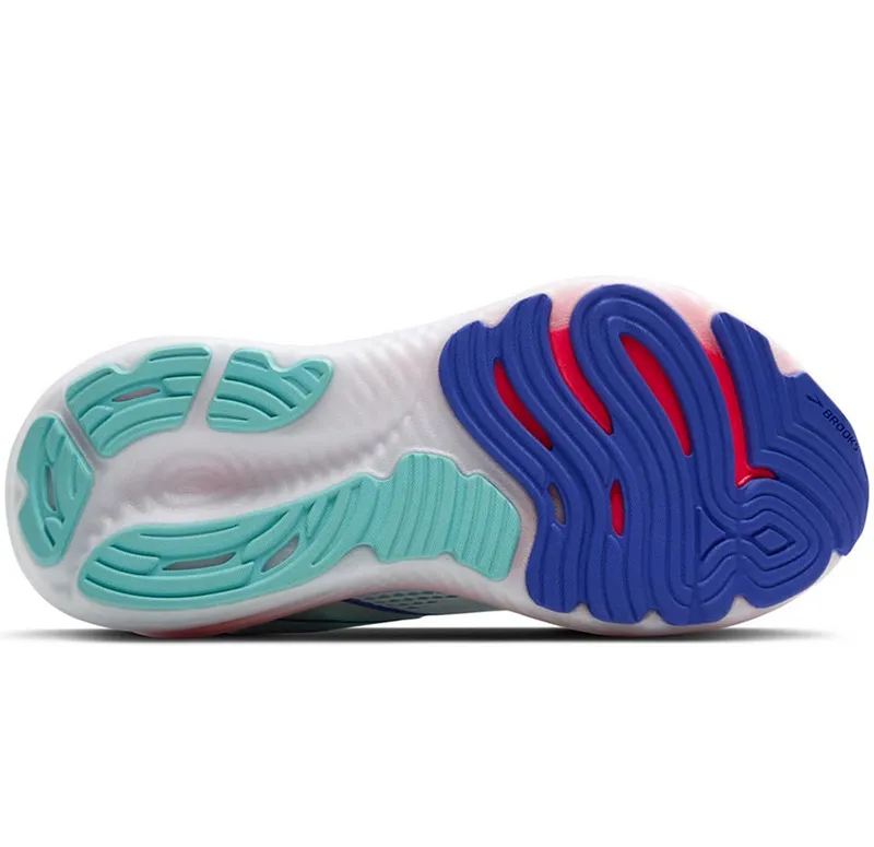 Brooks Women's Glycerin 22 WIDE - White/Limpet Shell/Amparo Blue-6