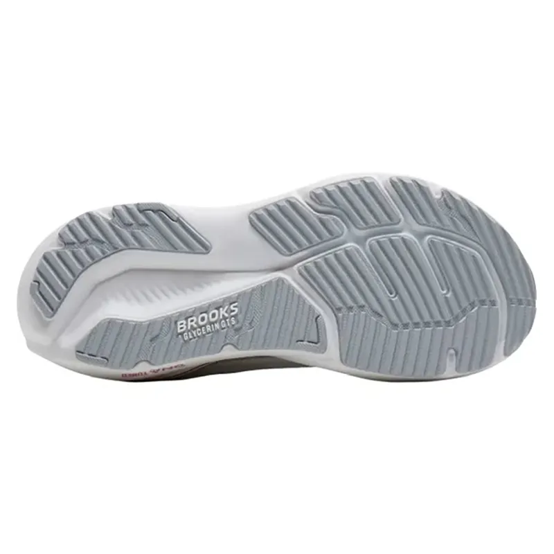 Brooks Women's Glycerin 23 White/Harbor Mist/Metallic-7