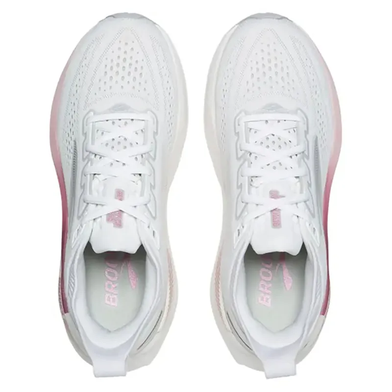 Brooks Women's Glycerin 23 White/Harbor Mist/Metallic-6