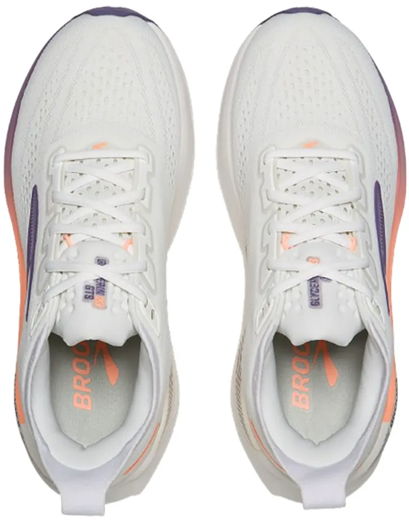 Brooks Women's Glycerin 23 White/Mulled Grape/Clear-6