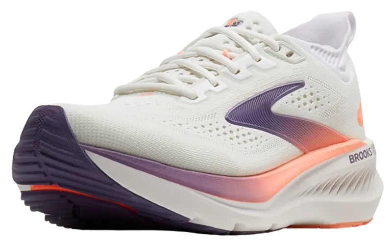 Brooks Women's Glycerin 23 White/Mulled Grape/Clear-4