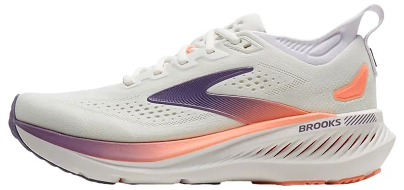 Brooks Women's Glycerin 23 White/Mulled Grape/Clear-1