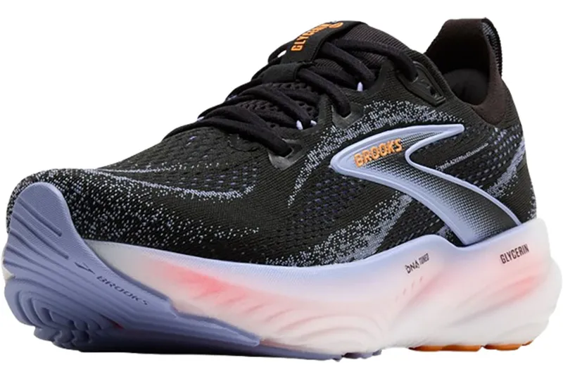 Brooks Women's Glycerin GTS 22 Black/Blue Heron/Orange-3