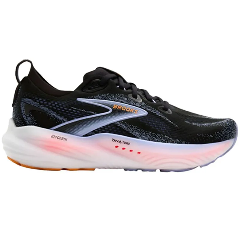 Brooks Women's Glycerin GTS 22 Black/Blue Heron/Orange