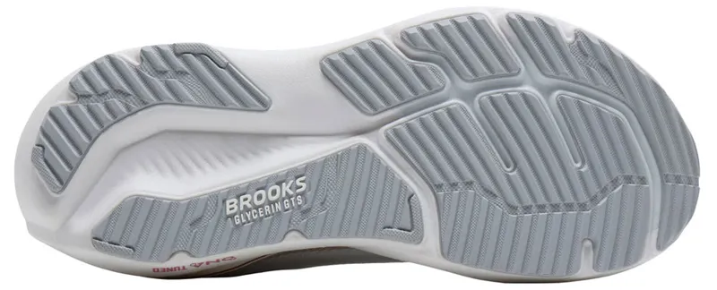 Brooks Women's Glycerin GTS 23 White/Harbor Mist/Metallic-7