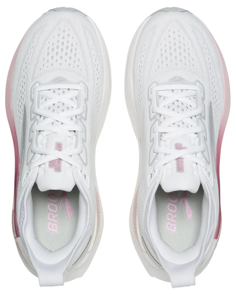 Brooks Women's Glycerin GTS 23 White/Harbor Mist/Metallic-6