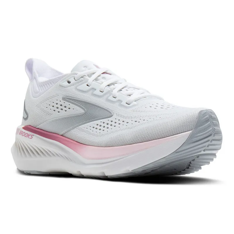 Brooks Women's Glycerin GTS 23 White/Harbor Mist/Metallic-3