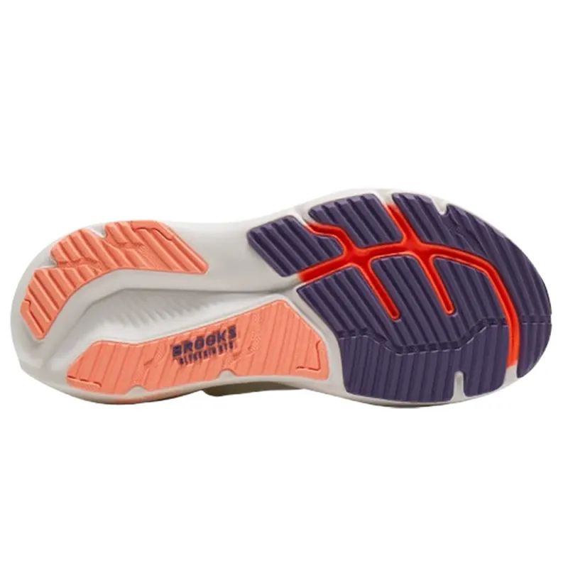 Brooks Women's Glycerin GTS 23 White/Mulled Grape/Clear-7