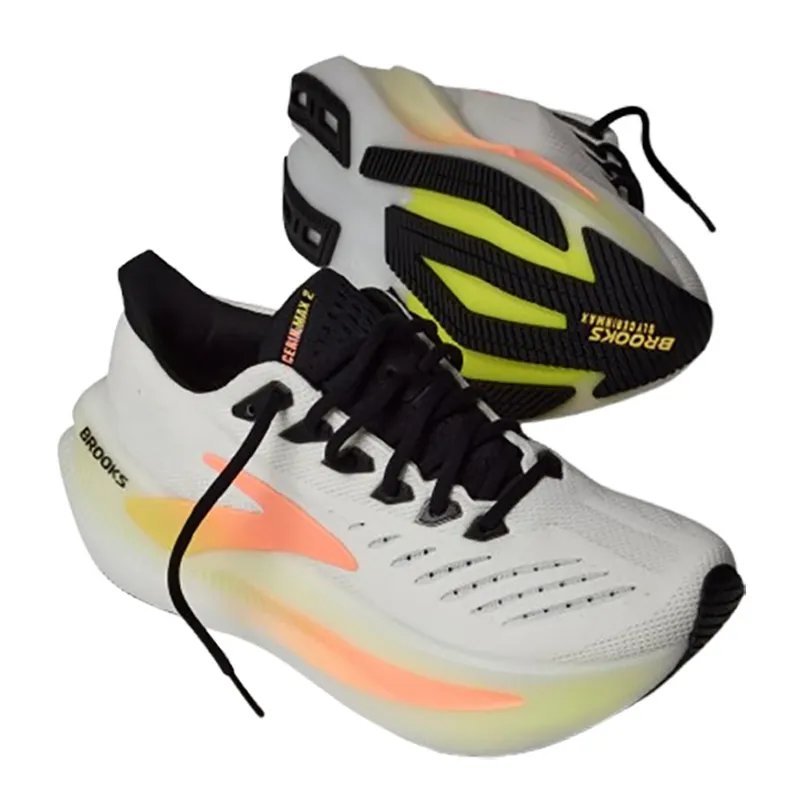 Brooks Women's Glycerin Max 2 White/Cyber Yellow/Nightlife-4