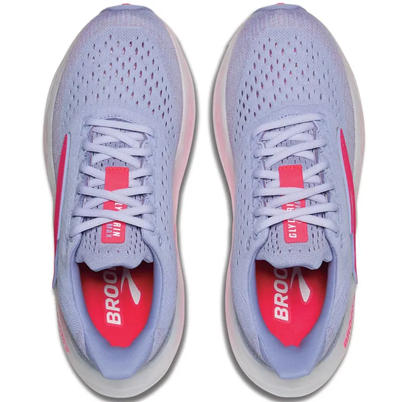 Brooks Women's Glycerin Max Blue Heron/Diva Pink/White-5