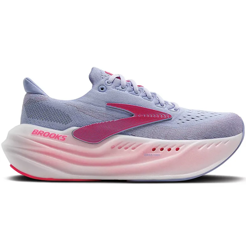 Brooks Women's Glycerin Max Blue Heron/Diva Pink/White