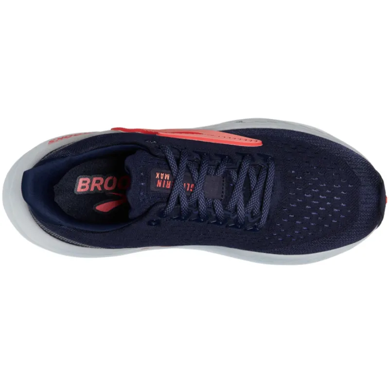 Brooks Women's Glycerin Max Peacoat/Blue Ribbon/Hot Coral-5