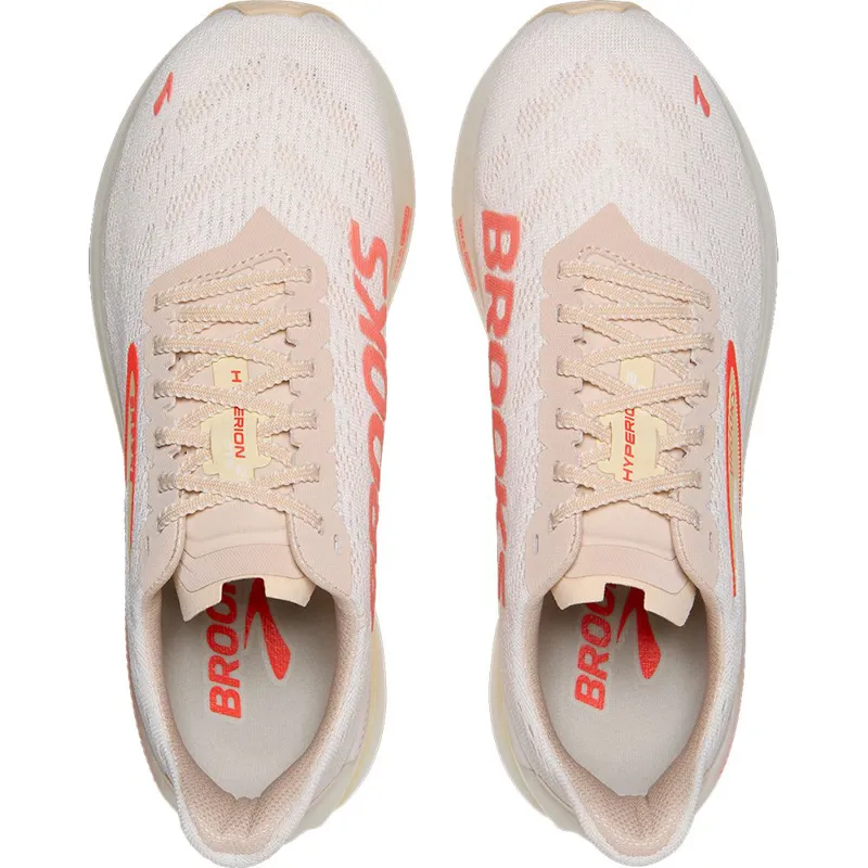Brooks Women's Hyperion GTS 2 White/Peach/Coral-5