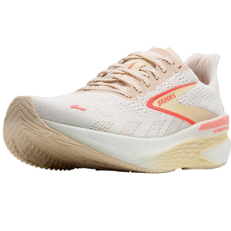 Brooks Women's Hyperion GTS 2 White/Peach/Coral-3