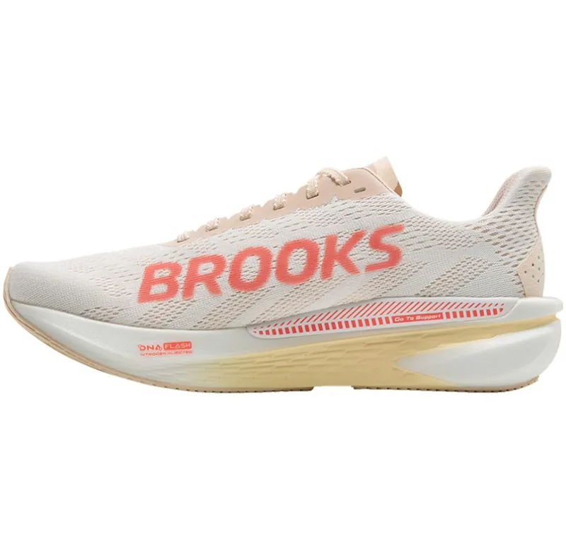Brooks Women's Hyperion GTS 2 White/Peach/Coral-1