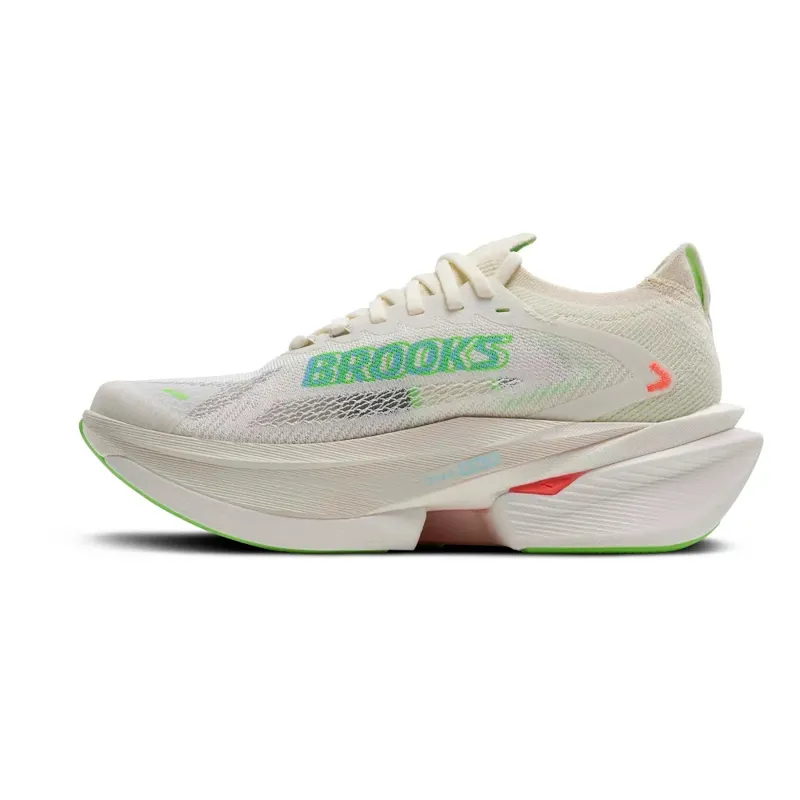 Brooks Women's Hyperion Max 3 Coconut/Green Gecko/Pink Clay-1