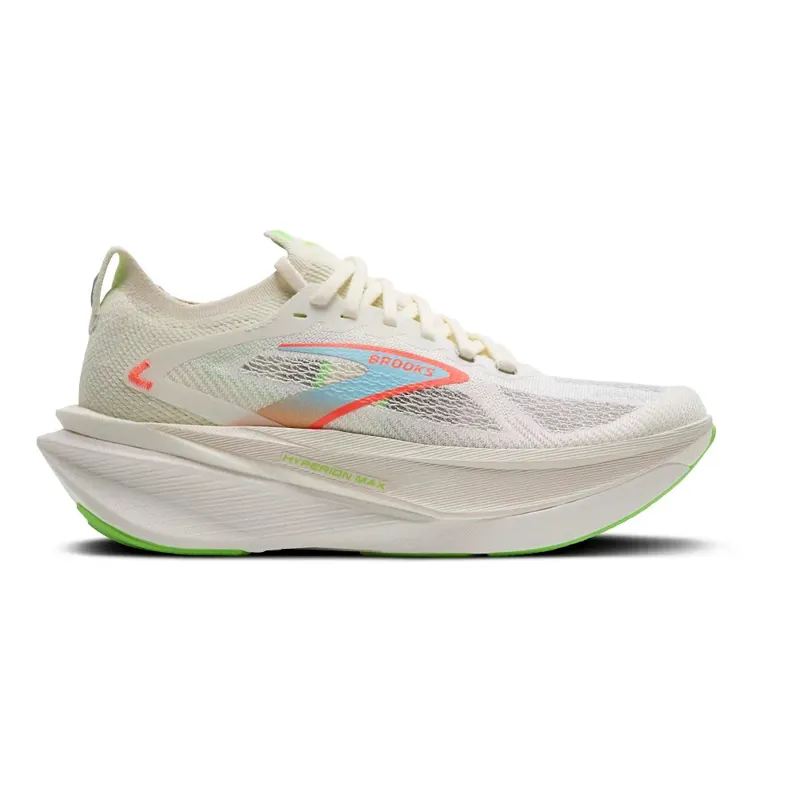 Brooks Women's Hyperion Max 3 Coconut/Green Gecko/Pink Clay