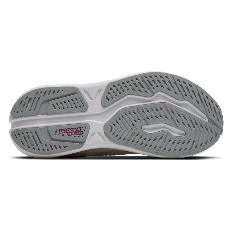 Brooks Women's Revel Max White/Harbor Mist/Metallic-6