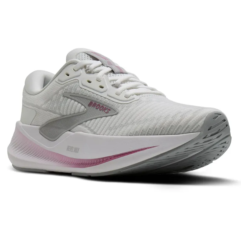 Brooks Women's Revel Max White/Harbor Mist/Metallic-2