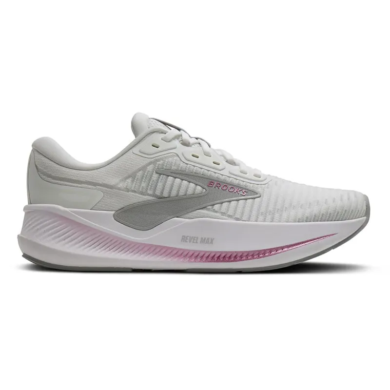 Brooks Women's Revel Max White/Harbor Mist/Metallic