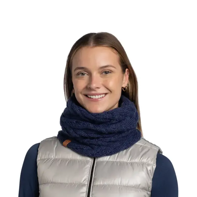 Buff Knitted and Polar Neck Warmer Caryn Midnight-2