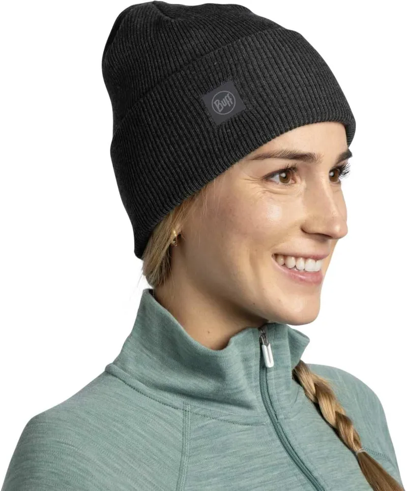 Buff CrossKnit Beanie Grey Heather-3