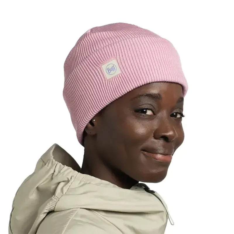 Buff CrossKnit Beanie Solid Camelia-3