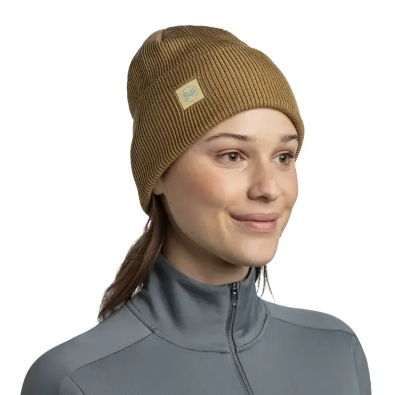 Buff CrossKnit Beanie Solid Gingko-3