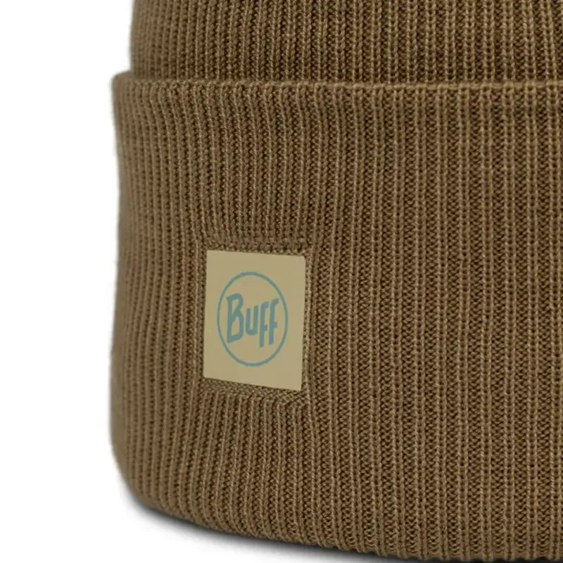 Buff CrossKnit Beanie Solid Gingko-1
