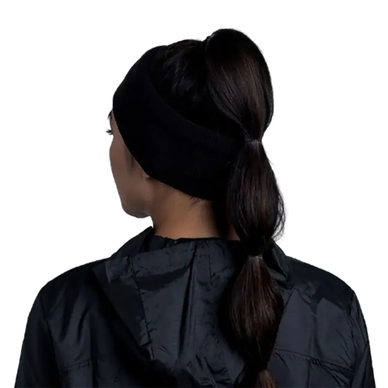 Buff CrossKnit Headband Solid Black-6