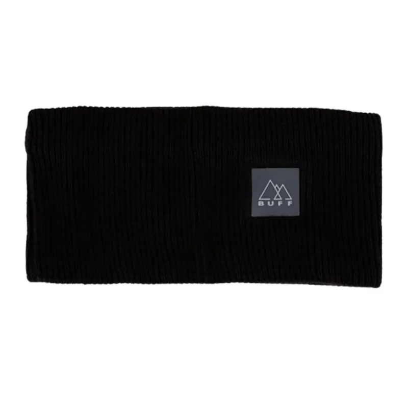 Buff CrossKnit Headband Solid Black-1