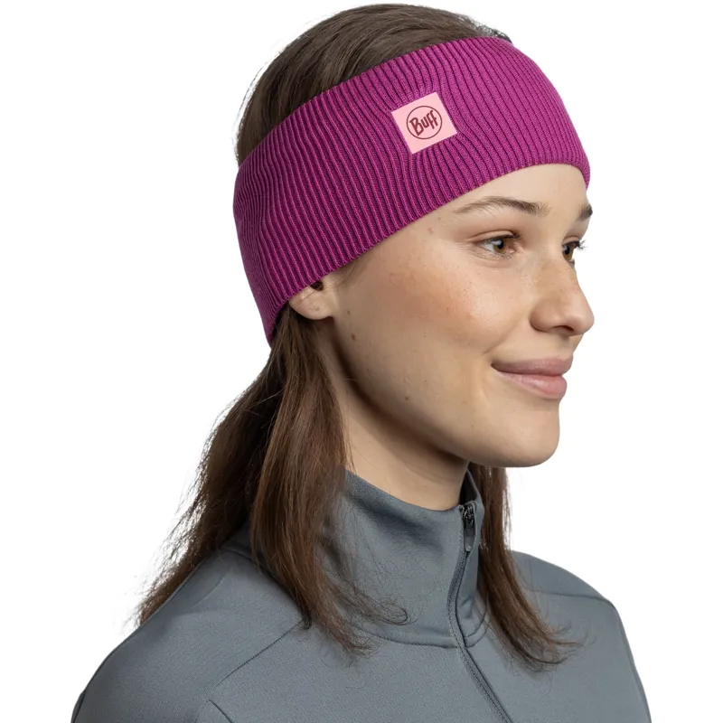 Buff CrossKnit Headband Solid Orchid-2