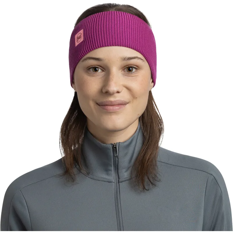 Buff CrossKnit Headband Solid Orchid-1