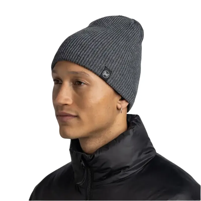 Buff Knitted and Fleece Hat Renvi Grey Heather-3