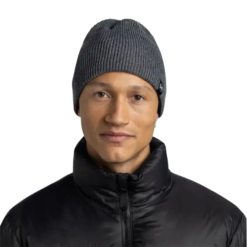Buff Knitted and Fleece Hat Renvi Grey Heather-2